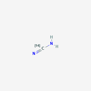 molecular formula CH2N2 B13821953 Cyanamide, [14C] CAS No. 21420-36-0