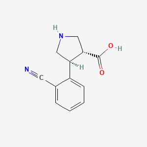 (3R,4S)-4-(2-cyanophenyl)pyrrolidine-3-carboxylic acid