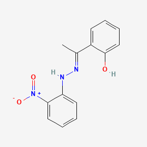 (6Z)-6-[1-[2-(2-nitrophenyl)hydrazinyl]ethylidene]cyclohexa-2,4-dien-1-one