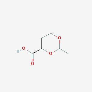 molecular formula C6H10O4 B13821987 (3S)-1,3-Dioxane-2-methyl-4-carboxylic acid 