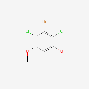 molecular formula C8H7BrCl2O2 B1382200 3-Bromo-2,4-dichloro-1,5-dimethoxybenzene CAS No. 1803562-26-6