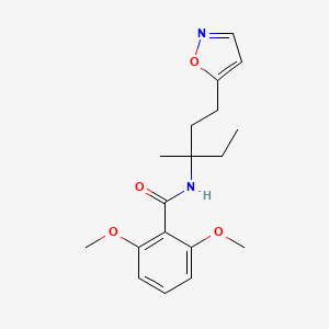 (R)-N-(1-(isoxazol-5-yl)-3-methylpentan-3-yl)-2,6-dimethoxybenzamide