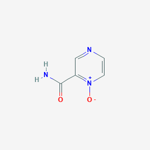 molecular formula C5H5N3O2 B13822034 Pyrazinecarboxamide, 1-oxide 