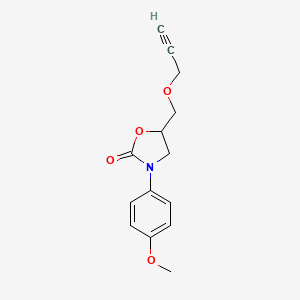 3-(p-Methoxyphenyl)-5-(2-propynyloxymethyl)-2-oxazolidinone