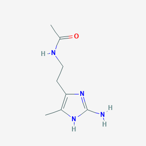 N-[2-(2-amino-5-methyl-1H-imidazol-4-yl)ethyl]acetamide