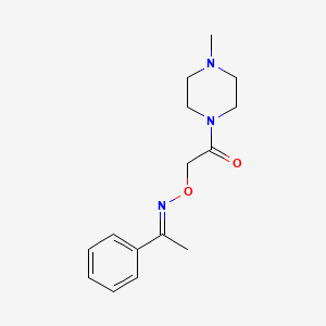 1-(4-methylpiperazin-1-yl)-2-[(E)-1-phenylethylideneamino]oxyethanone