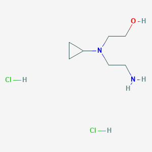 molecular formula C7H18Cl2N2O B1382208 2-[(2-Aminoethyl)(cyclopropyl)amino]ethan-1-ol dihydrochloride CAS No. 1803600-30-7