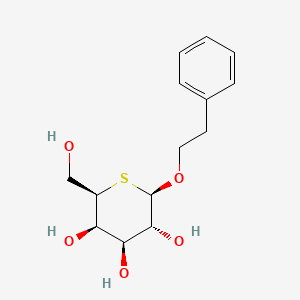 molecular formula C14H20O5S B13822091 (2R,3R,4S,5R,6R)-2-(hydroxymethyl)-6-phenethoxytetrahydro-2H-thiopyran-3,4,5-triol 