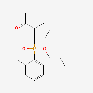 Butyl (3,4-dimethyl-5-oxohexan-3-yl)(2-methylphenyl)phosphinate