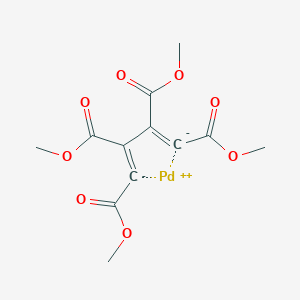 molecular formula C12H12O8Pd B13822162 [1,2,3,4-Tetrakis(methoxycarbonyl)-1,3-butadiene-1,4-diyl]palladium 