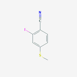 molecular formula C8H6INS B1382217 2-Iodo-4-(methylsulfanyl)benzonitrile CAS No. 54558-83-7