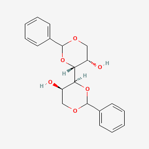 molecular formula C20H22O6 B13822174 (4S,4'R,5R,5'S)-2,2'-diphenyl-4,4'-bi(1,3-dioxane)-5,5'-diol 