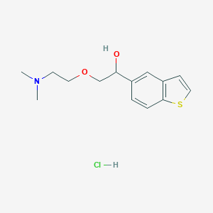 B138222 1-(Benzo(b)thiophen-5-yl)-2-(2-(N,N-dimethylamino)ethoxy)ethanol hydrochloride CAS No. 131964-30-2