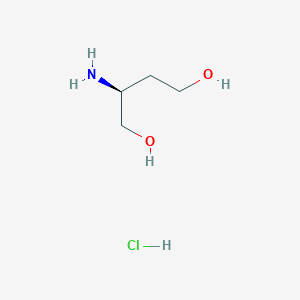 molecular formula C4H12ClNO2 B1382221 (2S)-2-aminobutane-1,4-diol hydrochloride CAS No. 951305-22-9