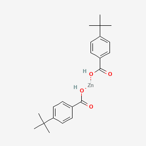 molecular formula C22H28O4Zn B13822228 Zinc p-t-butylbenzoate 