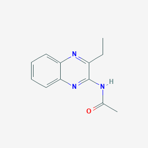 molecular formula C12H13N3O B13822241 N-(3-Ethyl-2-quinoxalinyl)acetamide 