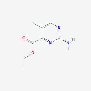 molecular formula C8H11N3O2 B1382227 Ethyl 2-amino-5-methylpyrimidine-4-carboxylate CAS No. 1700175-48-9