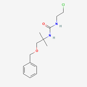 molecular formula C14H21ClN2O2 B1382229 1-[1-(Benzyloxy)-2-methylpropan-2-yl]-3-(2-chloroethyl)urea CAS No. 1803610-30-1