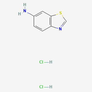 molecular formula C7H8Cl2N2S B1382230 1,3-Benzothiazol-6-amine dihydrochloride CAS No. 1803581-49-8