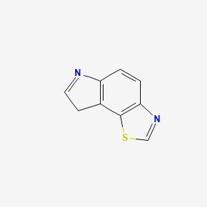 molecular formula C9H6N2S B13822339 8H-[1,3]Thiazolo[5,4-e]indole CAS No. 42851-06-9