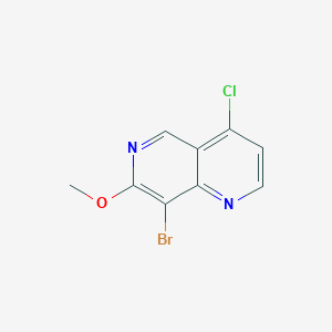 molecular formula C9H6BrClN2O B1382234 8-Bromo-4-chloro-7-methoxy-1,6-naphthyridine CAS No. 1434142-06-9