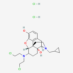 molecular formula C24H34Cl4N2O3 B13822345 beta-Chlornaltrexamine dihydrochloride 