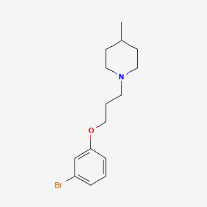 molecular formula C15H22BrNO B1382235 1-(3-(3-Bromophenoxy)propyl)-4-methylpiperidine CAS No. 1704065-41-7