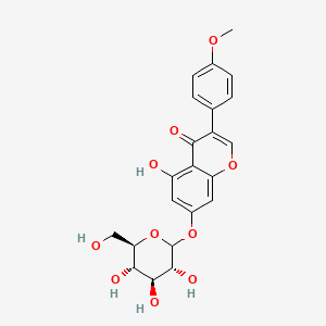 molecular formula C22H22O10 B13822352 5-hydroxy-3-(4-methoxyphenyl)-7-((3R,4S,5S,6R)-3,4,5-trihydroxy-6-(hydroxymethyl)tetrahydro-2H-pyran-2-yloxy)-4H-chromen-4-one 