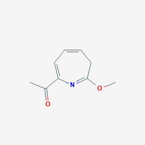 molecular formula C9H11NO2 B13822362 1-(2-methoxy-3H-azepin-7-yl)ethanone 