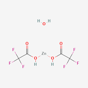 2,2,2-trifluoroacetic acid;zinc;hydrate