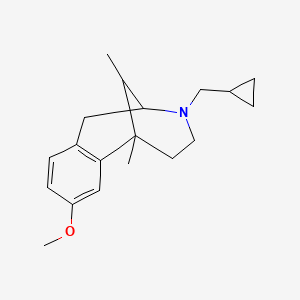 2,6-Metheno-3-benzazocine, 3-(cyclopropylmethyl)-6,11-dimethyl-1,2,3,4,5,6-hexahydro-