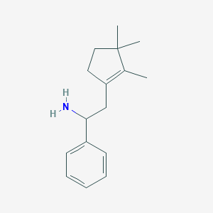 B138224 1-Amino-1-phenyl-(2,3,3-trimethylcyclopent-1-en-1-yl)ethane CAS No. 147352-77-0