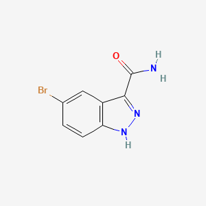 molecular formula C8H6BrN3O B1382240 5-Bromo-1H-indazole-3-carboxamide CAS No. 1799421-04-7