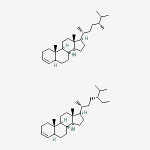 (5S,8S,9S,10S,13R,14S,17R)-17-[(2R,5R)-5,6-dimethylheptan-2-yl]-10,13-dimethyl-2,5,6,7,8,9,11,12,14,15,16,17-dodecahydro-1H-cyclopenta[a]phenanthrene;(5S,8S,9S,10S,13R,14S,17R)-17-[(2R,5R)-5-ethyl-6-methylheptan-2-yl]-10,13-dimethyl-2,5,6,7,8,9,11,12,14,15,16,17-dodecahydro-1H-cyclopenta[a]phenanthrene