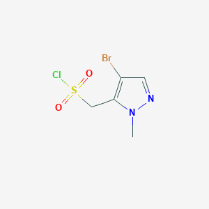 (4-Bromo-1-methyl-1H-pyrazol-5-yl)methanesulfonyl chloride