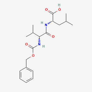 molecular formula C19H28N2O5 B13822499 ((Benzyloxy)carbonyl)-D-valyl-L-leucine 