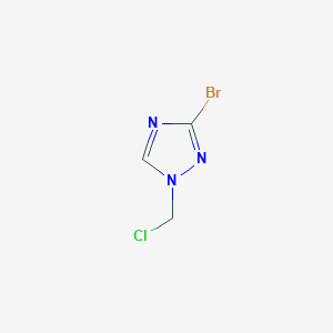 molecular formula C3H3BrClN3 B1382250 3-溴-1-(氯甲基)-1H-1,2,4-三唑 CAS No. 1674389-99-1