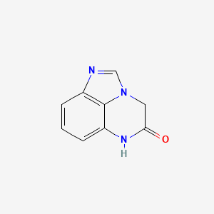 molecular formula C9H7N3O B13822503 4H-Imidazo[1,5,4-DE]quinoxalin-5(6H)-one CAS No. 41740-47-0