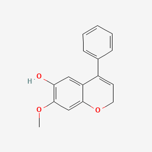 molecular formula C16H14O3 B13822508 Dalbergichromene CAS No. 32066-31-2