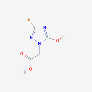 (3-bromo-5-methoxy-1H-1,2,4-triazol-1-yl)acetic acid