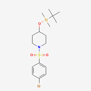1-((4-Bromophenyl)sulfonyl)-4-((tert-butyldimethylsilyl)oxy)piperidine