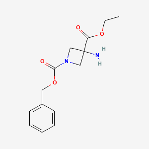 1-Benzyl 3-ethyl 3-aminoazetidine-1,3-dicarboxylate