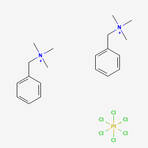 molecular formula C20H32Cl6N2Pt B13822559 Bis-(benzyltrimethylammonium)hexachloroplatinate(2-) 