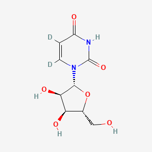 molecular formula C9H12N2O6 B13822594 5,6-dideuterio-1-[(2R,3R,4S,5R)-3,4-dihydroxy-5-(hydroxymethyl)oxolan-2-yl]pyrimidine-2,4-dione 