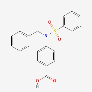 molecular formula C20H17NO4S B13822620 4-[Benzyl(phenylsulfonyl)amino]benzoic acid 