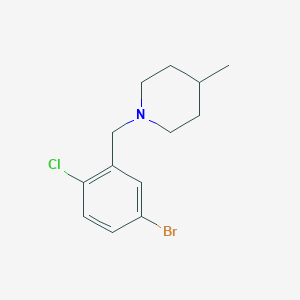molecular formula C13H17BrClN B1382266 1-(5-Bromo-2-chlorobenzyl)-4-methylpiperidine CAS No. 1704073-67-5
