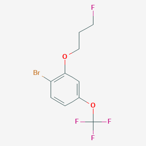 molecular formula C10H9BrF4O2 B1382267 1-Bromo-2-(3-fluoropropoxy)-4-(trifluoromethoxy)benzene CAS No. 1704073-55-1