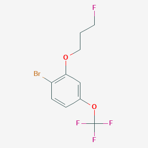 molecular formula C10H9BrF4O2 B1382267 1-溴-2-(3-氟丙氧基)-4-(三氟甲氧基)苯 CAS No. 1704073-55-1