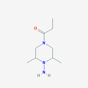 1-(4-Amino-3,5-dimethylpiperazin-1-yl)propan-1-one