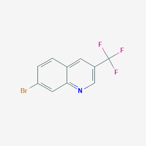 molecular formula C10H5BrF3N B1382273 7-Bromo-3-(trifluoromethyl)quinoline CAS No. 1246549-93-8